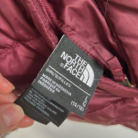 Excellent Condition North Face Girls Mossbud Swirl Reversible Jacket Large 14/16 - Picture 8 of 17